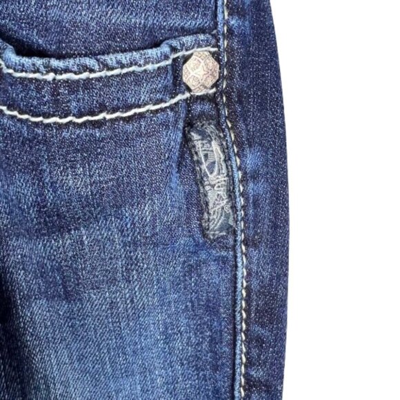 Silver Jeans Womens Suki Low Rise Bootcut Jeans Size 26 Dark Wash Y2K Western - Picture 8 of 16